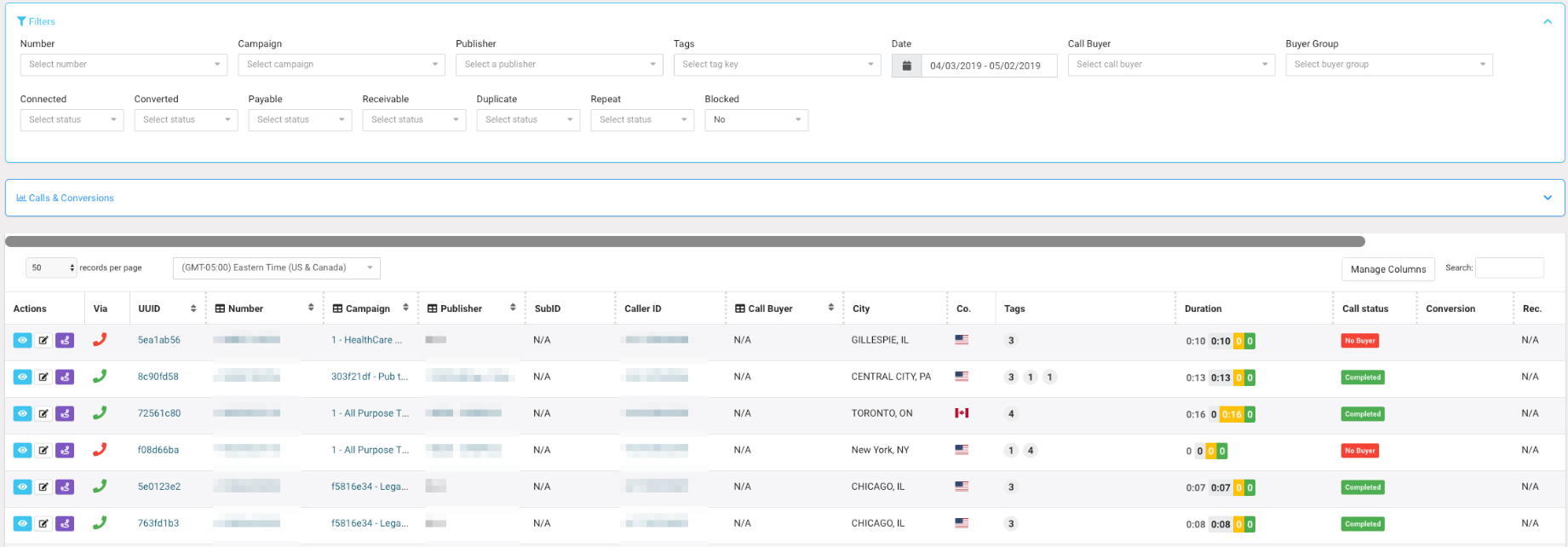 retreaver live call analytics